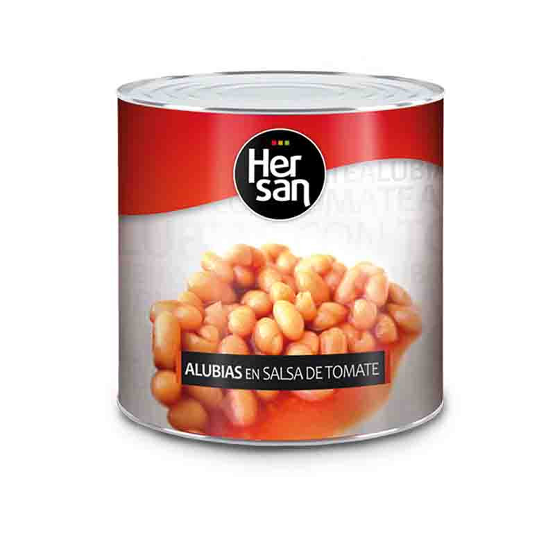 ALUBIAS CON TOMATE (BAKED BEANS) LATA 6/3Kg